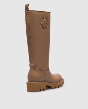 Moncler Коричневые сапоги Kickstream с фактурным логотипом J209B4G00070M4522