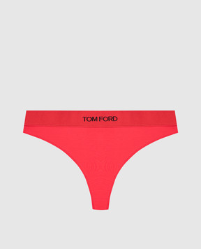 Tom Ford Красные трусики-тонг с логотипом. KNJ009JEX166