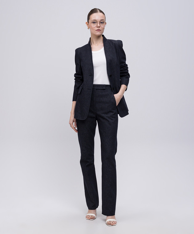 Max Mara Weekend Белый топ MULTIC в рубчик MULTIC изображение 2