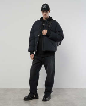 Off-White Черные худи с вышивкой логотипа Arrow OMHU024C99KNI001