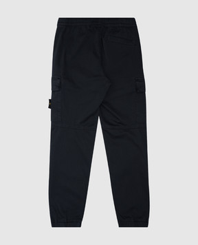 Stone Island Детские синие джогеры с логотипом K1S163100004S001268