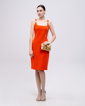 Versace Помаранчева сукня-футляр 10164101A12825
