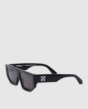 Off-White Чорні сонцезахисні окуляри Vancouver OERI13FF24PLA001