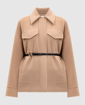 Max Mara Sportmax Бежевая куртка CANTORE из шерсти CANTORE