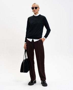 John Smedley Чорний джемпер DILLIE з вовни мериноса DILLIE