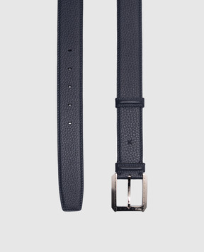 Stefano Ricci Синій шкіряний ремінь з логотипом N352VDA311P