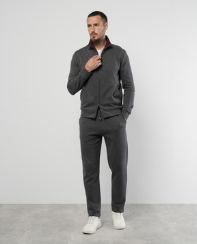 Canali Серая спортивная куртка MJ02137T0854