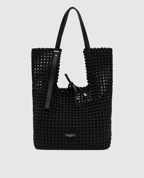 Gianni Chiarini Черная плетеная сумка-тоут AVA BS11568WVNG