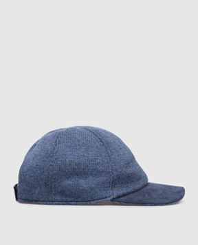 Doriani Cashmere Синяя кепка из кашемира 119P6S10