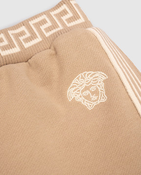 Versace Дитячі бежеві джогери Greca 10185651A11652