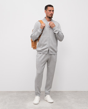 Brunello Cucinelli Серая спортивная куртка MM8319072G