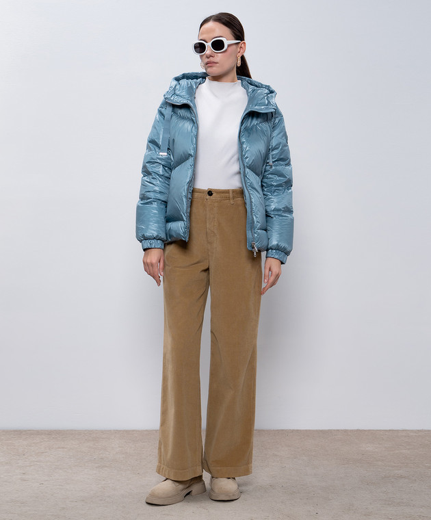 Woolrich Блакитний пуховик Aliquippa CFWWOU0927FRUT3085 зображення 2