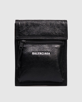 Balenciaga Чорна шкіряна сумка Explorer 6559821VG7X
