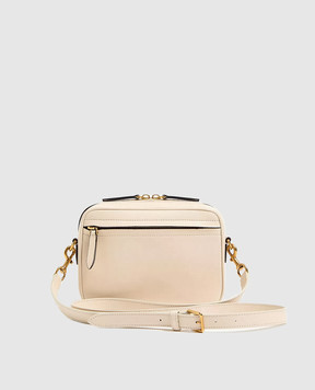 Valentino Бежева шкіряна сумка крос-боді Viva Superstar 7W2B0R86PTJ
