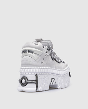 Vetements Серые замшевые кроссовки на платформе New Rock UA66SN100W