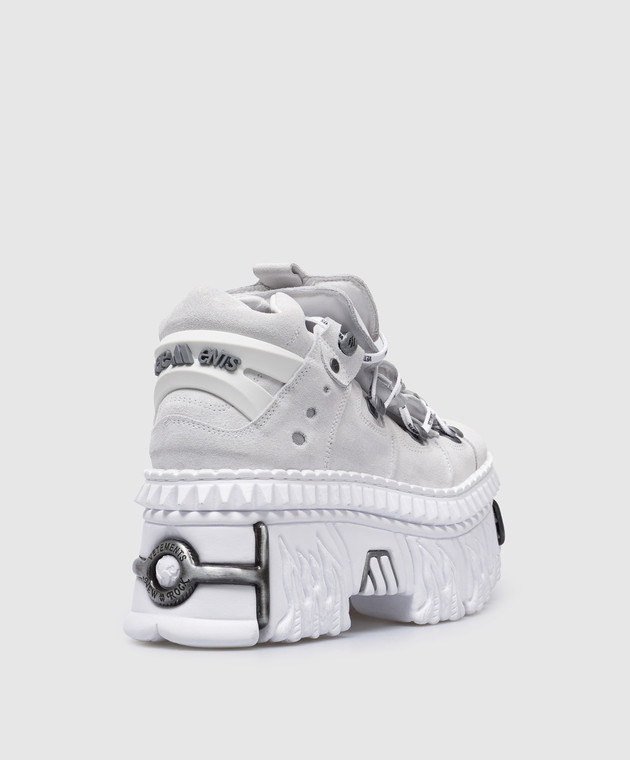 Vetements Сірі замшеві кросівки на платформі New Rock UA66SN100W зображення 3