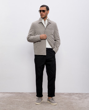 Brunello Cucinelli Бежевая футболка с леном MW8351308
