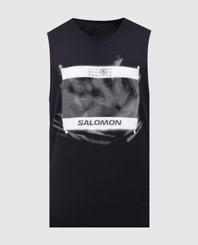 Maison Margiela MM6 Синя майка MM6 x Salomon SH0NL0005M20101