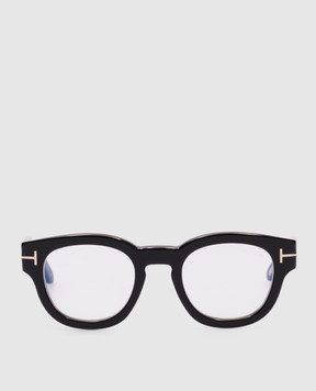 Tom Ford Чорні окуляри BLUE BLOCK з гравіюванням логотипа FT6028B