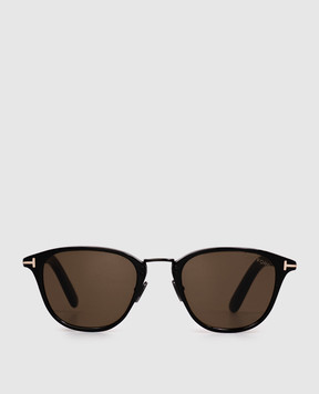 Tom Ford Чорні сонцезахисні окуляри з логотипом FT1049D