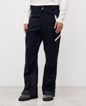 Brunello Cucinelli Синие горнолыжные брюки из шерсти MM470KP06
