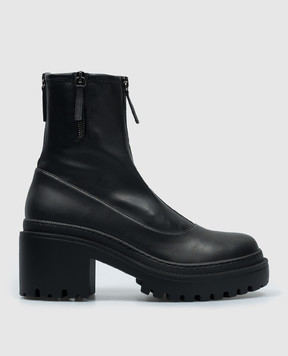 Giuseppe Zanotti Черные ботильоны Barbaro Stretch с логотипом I470000