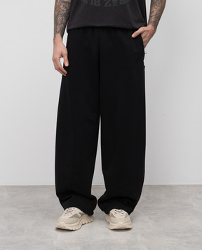 Maison Margiela MM6 Черные спортивные брюки с логотипом SH0KA0040S25606