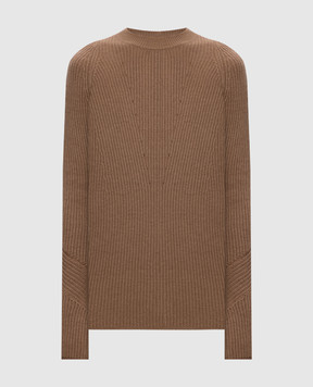 Max Mara Коричневий светр MOLVENO з вовни MOLVENO