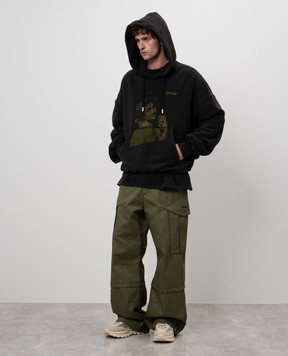 Off-White Серые худи Bacchus OMBB118F24FLE004