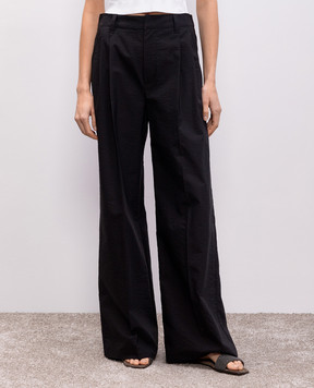 Brunello Cucinelli Черные брюки с цепочкой мониль M0F79P8853
