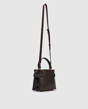 Brunello Cucinelli Коричнева шкіряна сумка Essence MBTKD2499