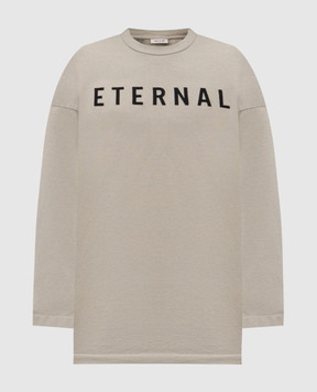 Fear of God Бежевый лонгслив с вышивкой FGE2505111HWJm