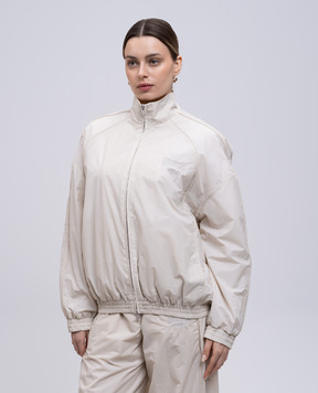 Alexander Wang Бежевая спортивная куртка с логотипом UWC2252059