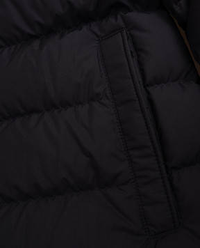 Moncler ENFANT Дитяча синя пухова куртка з логотипом K29541A00004597YW810