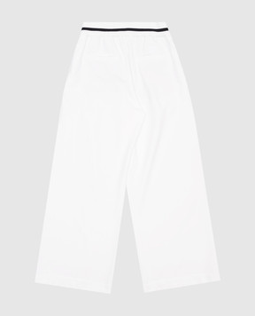 Brunello Cucinelli Детские белые спортивные штаны BN05NE636C