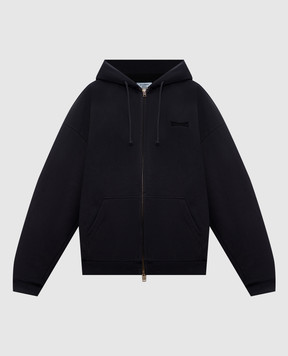 Vetements Чорна утеплена спортивна куртка з логотипом UH76ZU860Bw