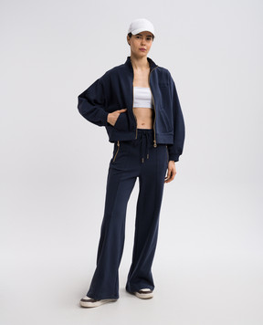Twinset Синій спортивний костюм з вишивкою логотипа 251TP2485