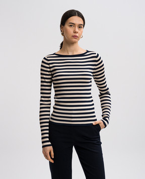 Twinset Синий лонгслив в полоску 251TP3471