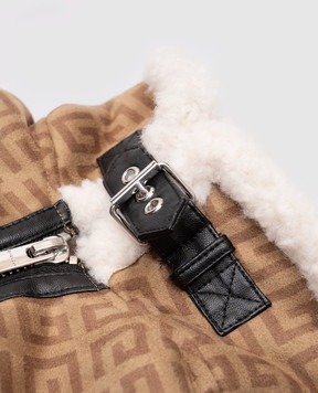 Givenchy Дитячий бежевий жилет у візерунок монограми 4G H3053412+