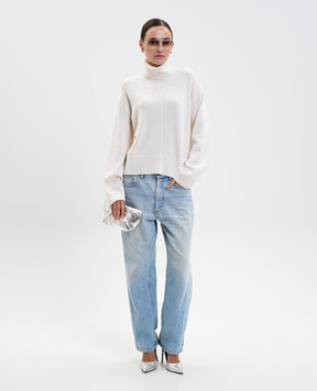 Allude Белый свитер из шерсти и кашемира 25517622