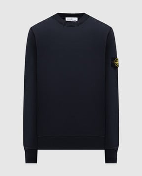 Stone Island Синій світшот з патчем логотипа K2S156100060S0051