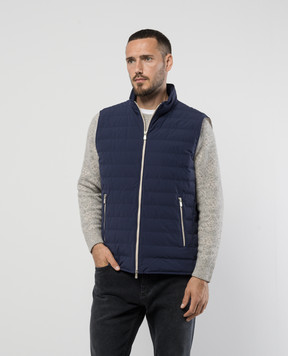 Brunello Cucinelli Синий пуховый жилет MM4911797