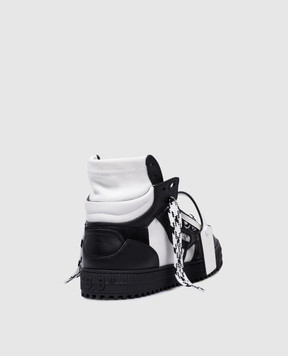 Off-White Черные кожаные хайтопы 3.0 Оff Сourt OMIA065F24LEA002
