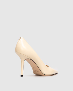 Jimmy Choo Бежевые кожаные туфли Love LOVE85ZNU