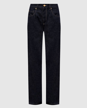 Brunello Cucinelli Сині джинси з патчем логотипа ML134P5565
