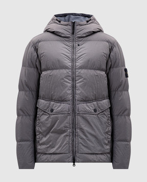 Stone Island Сірий пуховик з логотипом K2S154100011S0A23