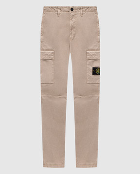 Stone Island Бежеві карго з патчем K1S153100304S0010
