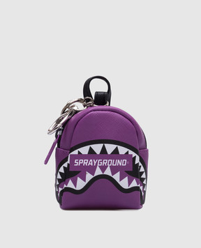 Sprayground Дитячий фіолетовий брелок-рюкзак SMASH LOGO VIOLA 910K6540NSZ