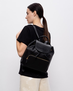 Twinset Чорний рюкзак з вишивкою логотипа 251TD8024