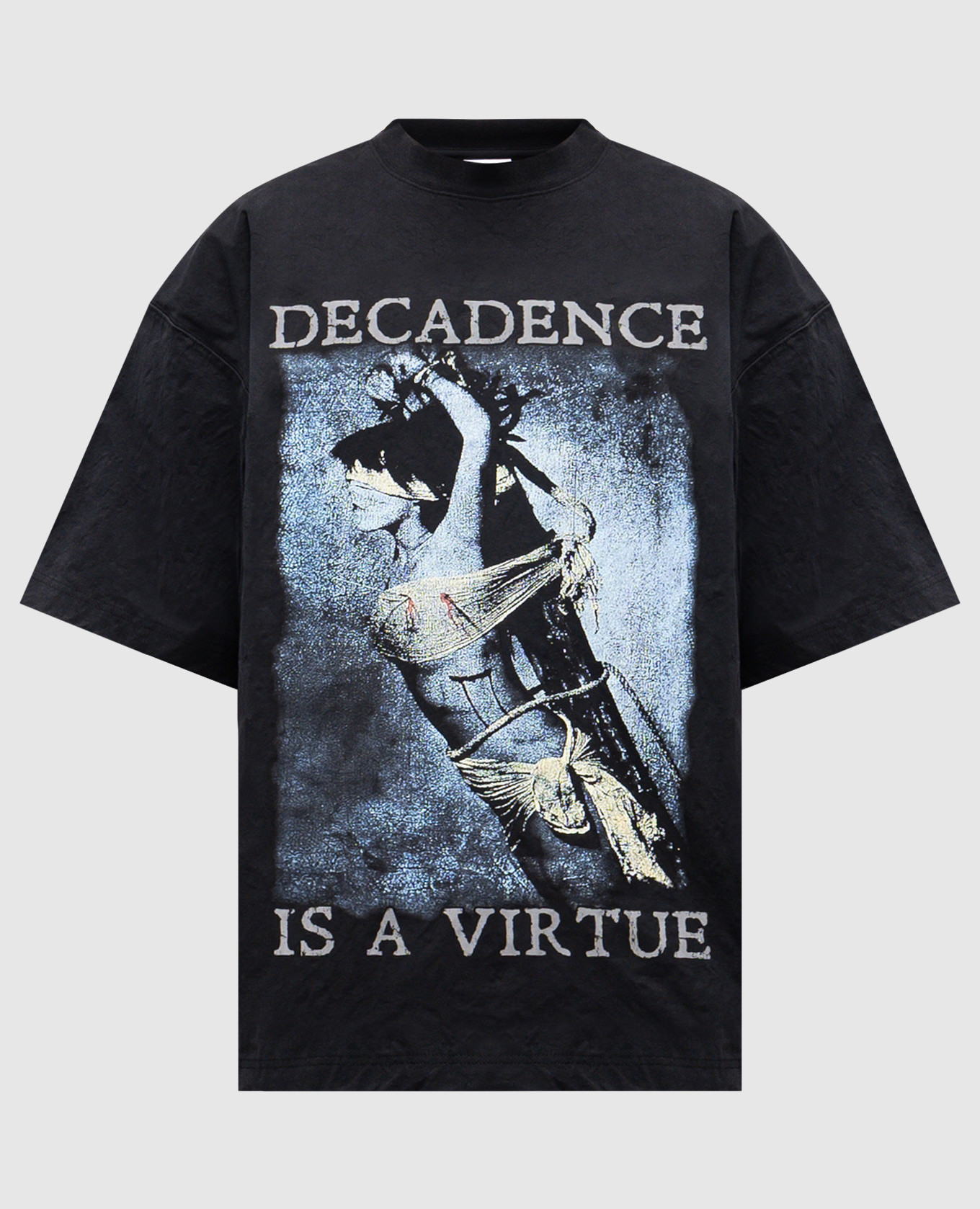 

Черная металлизированная футболка Decadence Is A Virtue Tee, Черный, Футболки